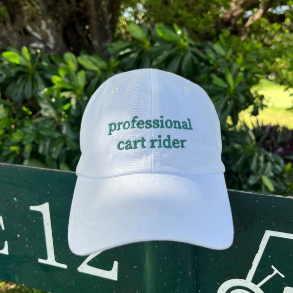 professional cart rider golf cap